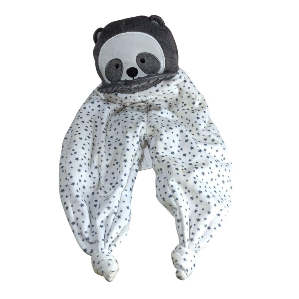 Lulyboo Panda Lovey Soother & Teether Plush Blanket With Star Print